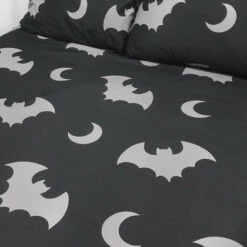 Brand new 😀 HELLS BLANKETS Bats Creature Of The Night | KING QUILT SET* ❤️