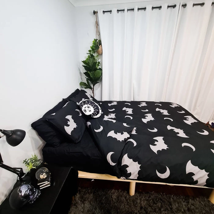 Deals ๐ HELLS BLANKETS Bats Creature Of The Night | QUEEN QUILT SET โญ 8 Deals ๐ HELLS BLANKETS Bats Creature Of The Night | QUEEN QUILT SET โญ - Image 8
