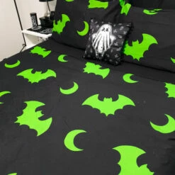 Budget ⌛ HELLS BLANKETS Bats Creature Of The Night [Toxic] | QUEEN QUILT SET* 🧨 -Spooky Stuff Store 20210830 193156 1df1c37e 19d3 495c 8fc8 672a5f1fbc1c 700x700
