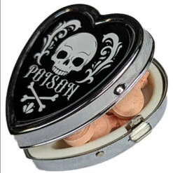 Promo ✔️ BESERK CLOTHING Gothic Homewares Poison | PILL BOX 👍 -Spooky Stuff Store Beserk Poison Pill Box 3 817e4f88 59b5 4eac 8dc9 7320efaf8837 700x700