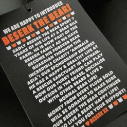 Outlet ⭐ BESERK CLOTHING Gothic Homewares Beserk The Bear | CHARITY PLUSH 🥰 -Spooky Stuff Store Beserk the bear plush 01 700x700