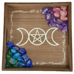 Cheap 🥰 GOTHIC GIFTS Gothic Homewares Triple Moon | DECOR TRAY 💯