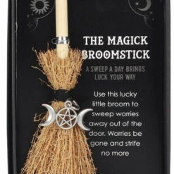 Best Pirce ❤️ GOTHIC GIFTS Gothic Homewares Triple Moon | MINI MAGICK BROOMSTICK 🛒