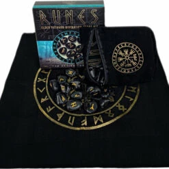 Deals ✔️ GOTHIC GIFTS Gothic Homewares Runes | ELDER FURTHARK DIVINATION STONE KIT ⌛
