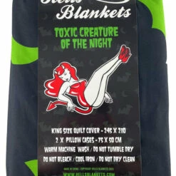 Promo ⭐ HELLS BLANKETS Bats Creature Of The Night [Toxic] | KING QUILT SET* 😀 -Spooky Stuff Store Hells Blankets Creature of the Night Toxic 02 47000d27 a1a6 4ef9 ab12 42bea1ef129d 700x700