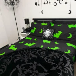 Promo ⭐ HELLS BLANKETS Bats Creature Of The Night [Toxic] | KING QUILT SET* 😀 -Spooky Stuff Store Hells Blankets Creatureofthenight 04 f1f02d5d b2c8 42c2 8cce 528b1d083551 700x700