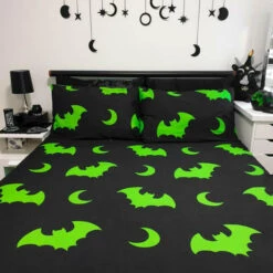 Promo ⭐ HELLS BLANKETS Bats Creature Of The Night [Toxic] | KING QUILT SET* 😀 -Spooky Stuff Store Hells Blankets Creatureofthenight 24 6c3c5b92 90d2 476d abb3 09312f4a78b7 700x700
