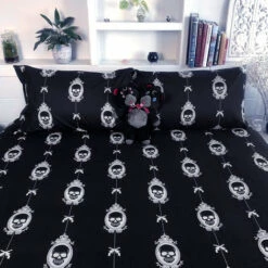 New 🔥 HELLS BLANKETS Gothic Homewares Eternal Nightmare | KING QUILT SET ⌛ -Spooky Stuff Store Hells Blankets Eternal Nightmare Quilt Set 01 6bb9468f 3cca 4429 b5af b565ec08daee 700x700