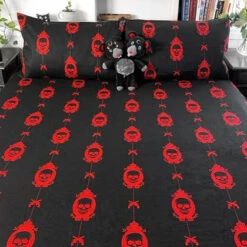 Promo 👏 HELLS BLANKETS Gothic Homewares Horror Nightmare | QUEEN QUILT SET 🔥