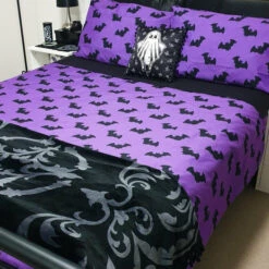 Best deal ⌛ HELLS BLANKETS Twilight Bats | QUEEN QUILT SET 🔔 -Spooky Stuff Store Hells Blankets Twilight Bats 0 11 919f302e 4c7c 4138 bd60 771f4206d653 700x700