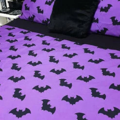 Best deal โ HELLS BLANKETS Twilight Bats | QUEEN QUILT SET ๐