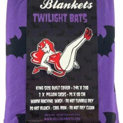 Outlet ❤️ HELLS BLANKETS Twilight Bats | KING QUILT SET* 🔔 -Spooky Stuff Store Hells Blankets Twilight Bats 04 ba6b4a93 92b4 4b2e 8fd8 aef9ed48f212 700x700