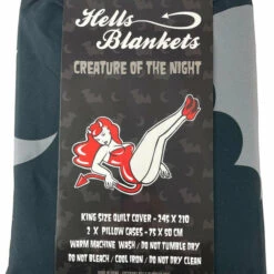 Brand new 😀 HELLS BLANKETS Bats Creature Of The Night | KING QUILT SET* ❤️ 24 Brand new 😀 HELLS BLANKETS Bats Creature Of The Night | KING QUILT SET* ❤️ -Spooky Stuff Store Hells Blankets creature of the night king 700x700