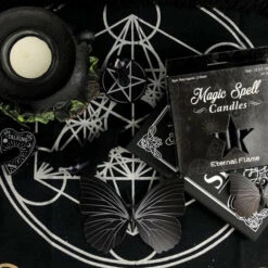Buy ❤️ MAGIC SPELL CANDLES Gothic Homewares Eternal Flame [Black] | SPELL CANDLE 🤩 -Spooky Stuff Store IMG 0772 2 700x700