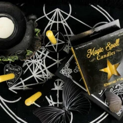 Coupon ✨ MAGIC SPELL CANDLES Gothic Homewares Eternal Flame [Yellow] | SPELL CANDLE 🥰 -Spooky Stuff Store IMG 0799 2 700x700