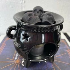 Cheapest 🎉 THE BLACKENED TEETH Gothic Homewares Skull [Charcoal Black] | SCENTED WAX MELTS ⭐ -Spooky Stuff Store IMG 5881 d028536a bec1 4a18 b88c 3fca7f04d0c3 700x700