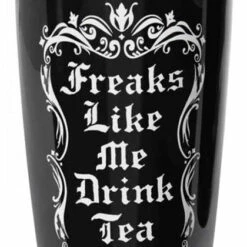 New ✔️ ALCHEMY GOTHIC Gothic Homewares Freaks Like Me | DOUBLE WALLED MUG 🔔