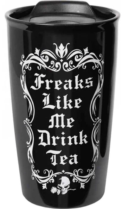 New โ๏ธ ALCHEMY GOTHIC Gothic Homewares Freaks Like Me | DOUBLE WALLED MUG ๐ 1 New โ๏ธ ALCHEMY GOTHIC Gothic Homewares Freaks Like Me | DOUBLE WALLED MUG ๐