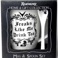 Coupon 🛒 ALCHEMY GOTHIC Bats Freaks Like Me Drink Tea | MUG AND SPOON SET ✔️ -Spooky Stuff Store alchemy gothic freaks like me drink tea mug and spoon set 3 1f05c1f1 cb5c 4ccd 997c 8f3a456ba3f9 700x700