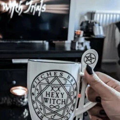 Cheapest ❤️ ALCHEMY GOTHIC Gothic Homewares Hexy Witch | MUG AND SPOON SET* ⭐