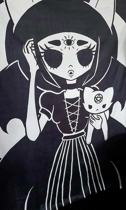 Deals ✔️ BESERK CRYPT Bats Cat Magick | TAPESTRY BLANKET ✔️ 3 Deals ✔️ BESERK CRYPT Bats Cat Magick | TAPESTRY BLANKET ✔️ - Image 3