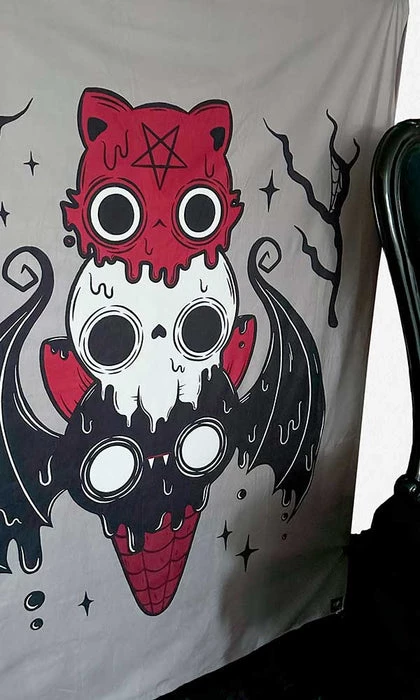 Best Pirce โญ BESERK CRYPT Bats I Scream Parlour | TAPESTRY BLANKET ๐ฅ 1 Best Pirce โญ BESERK CRYPT Bats I Scream Parlour | TAPESTRY BLANKET ๐ฅ