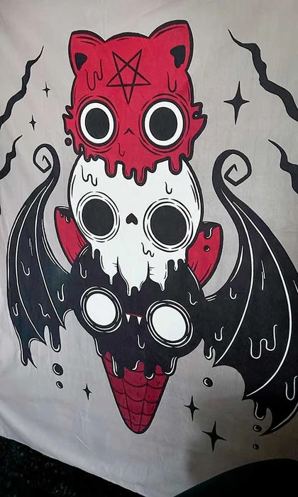 Best Pirce โญ BESERK CRYPT Bats I Scream Parlour | TAPESTRY BLANKET ๐ฅ 5 Best Pirce โญ BESERK CRYPT Bats I Scream Parlour | TAPESTRY BLANKET ๐ฅ - Image 5