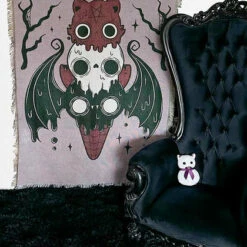 Budget ✔️ BESERK CRYPT Gothic Homewares I Scream Parlour | WOVEN TAPESTRY BLANKET ⌛ -Spooky Stuff Store beserk crypt i scream parlour woven tapestry 01 14989100 f698 47e1 a0d2 feb394a262b5 700x700