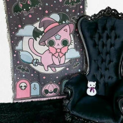 Flash Sale 🎉 BESERK CRYPT Cats Nekomancer [Purple/Blue] | WOVEN TAPESTRY BLANKET 🥰 -Spooky Stuff Store beserk crypt nekomancer tapestry 01 3fdf6ed6 4bad 4e48 b553 9c60b0450176 700x700