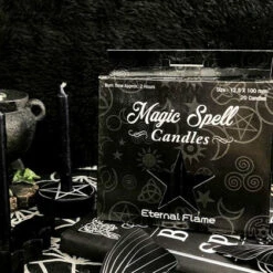 Buy ❤️ MAGIC SPELL CANDLES Gothic Homewares Eternal Flame [Black] | SPELL CANDLE 🤩 -Spooky Stuff Store black2 700x700