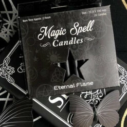 Buy ❤️ MAGIC SPELL CANDLES Gothic Homewares Eternal Flame [Black] | SPELL CANDLE 🤩