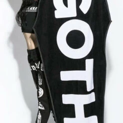 Flash Sale ✔️ BLACKCRAFT Gothic Homewares Goth | COFFIN TOWEL* ✨