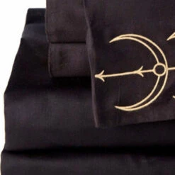 Deals ✔️ SIN IN LINEN Gothic Homewares Moon Phase | QUEEN SHEET SET ✔️