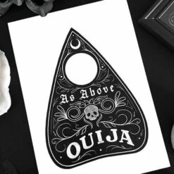 Cheap 😀 GHOSTS OF OCTOBER Gothic Homewares As Above Gothic Planchette [A5] | PRINT 😍