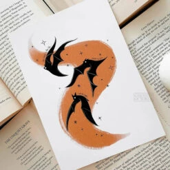 Wholesale 😍 GHOSTS OF OCTOBER Bats Carpe Noctem [A5] | PRINT 😀 -Spooky Stuff Store ghosts of october carpe noctem a5 print 3 5147aafa ca7a 4d2f 91e0 599f40bcb7a3 700x700