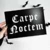Outlet 🔔 GHOSTS OF OCTOBER Gothic Homewares Carpe Noctem Gothic [A5] | PRINT 🔔