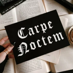 Outlet 🔔 GHOSTS OF OCTOBER Gothic Homewares Carpe Noctem Gothic [A5] | PRINT 🔔 -Spooky Stuff Store ghosts of october carpe noctem gothic 03 66ee8eb3 5f52 4dd9 86d3 be49c5fcd76c 700x700