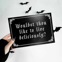 Coupon ❤️ GHOSTS OF OCTOBER Gothic Homewares Live Deliciously [A5] | PRINT 🔥 -Spooky Stuff Store ghosts of october live deliciously a5 print 1 e8a324ee 29ca 4824 8d7b cdbabf4f969c 700x700