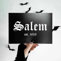 Best Sale ⌛ GHOSTS OF OCTOBER Gothic Homewares Salem Est. 1626 [A5] | PRINT 🎉