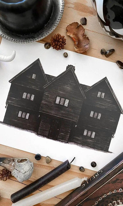 Top 10 π GHOSTS OF OCTOBER Gothic Homewares Salem Witch House | PRINT π 1 Top 10 π GHOSTS OF OCTOBER Gothic Homewares Salem Witch House | PRINT π