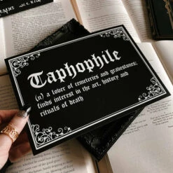 Outlet ✨ GHOSTS OF OCTOBER Gothic Homewares Taphophile [A5] | PRINT 🔔 -Spooky Stuff Store ghosts of october taphophile a5 print 4 70439e79 0c9e 43c8 8b6b e35a07ed56d7 700x700