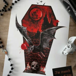Best Sale 🧨 GHOSTS OF OCTOBER Bats The Bat [A4] | PRINT 🤩 -Spooky Stuff Store ghosts of october the bat a5 print 3 4 4689f834 7d3a 49b2 a1e1 ef2908d1b025 700x700