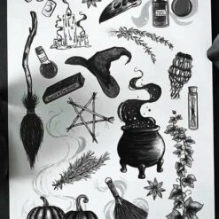 Buy 🤩 GHOSTS OF OCTOBER Gothic Homewares Witches Kit [A5] | PRINT 🔔