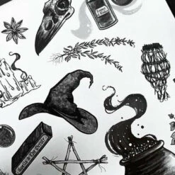 Buy 🤩 GHOSTS OF OCTOBER Gothic Homewares Witches Kit [A5] | PRINT 🔔 -Spooky Stuff Store ghosts of october witches kit print 4 867119e5 d7a9 4080 8e1a 30e9f2631313 700x700