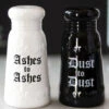 Hot Sale 🎁 GOTHIC GIFTS Gothic Homewares Ashes To Ashes | SALT AND PEPPER SET ✨