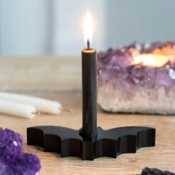 Wholesale 😉 GOTHIC GIFTS Gothic Homewares Bat | SPELL CANDLE HOLDER 🛒 -Spooky Stuff Store gothic gifts bat spell candle holder 3 2615aa8e 8207 4e14 b5fd 9a744372a360 700x700