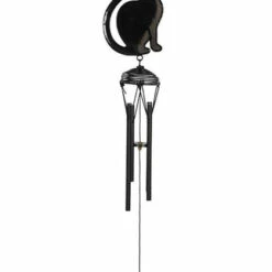 Outlet 🎉 GOTHIC GIFTS Cats Black Cat Profile | WINDCHIME 👍