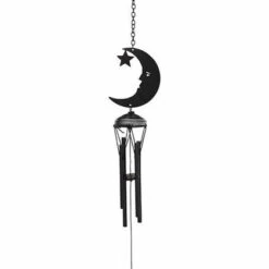Outlet ⌛ GOTHIC GIFTS Gothic Homewares Black Crescent Moon | WINDCHIME 🎁