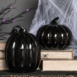 Discount ❤️ GOTHIC GIFTS Gothic Homewares Black [Glass] | PUMPKIN DECOR* ✨ -Spooky Stuff Store gothic gifts black glass pumpkin decor set 2 186cb14f 2d7c 419c 8279 a57663c53cdd 700x700