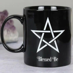 Wholesale ⌛ GOTHIC GIFTS Gothic Homewares Blessed Be Pentagram | MUG 🎉